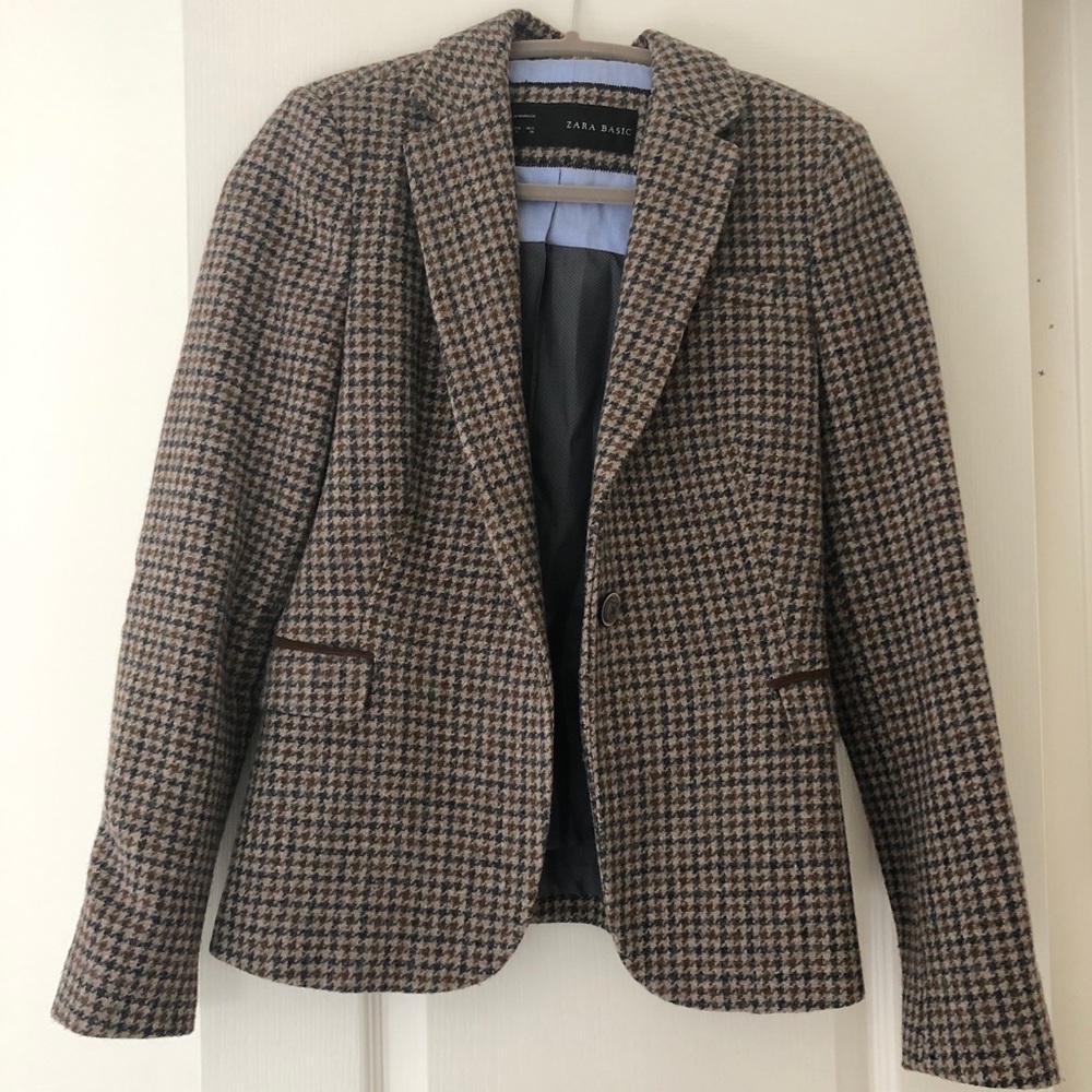 Size S Zara Houndstooth Blazer